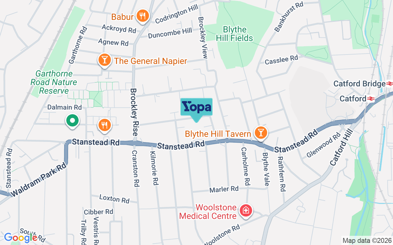 Map showing the location of SE23 1RX