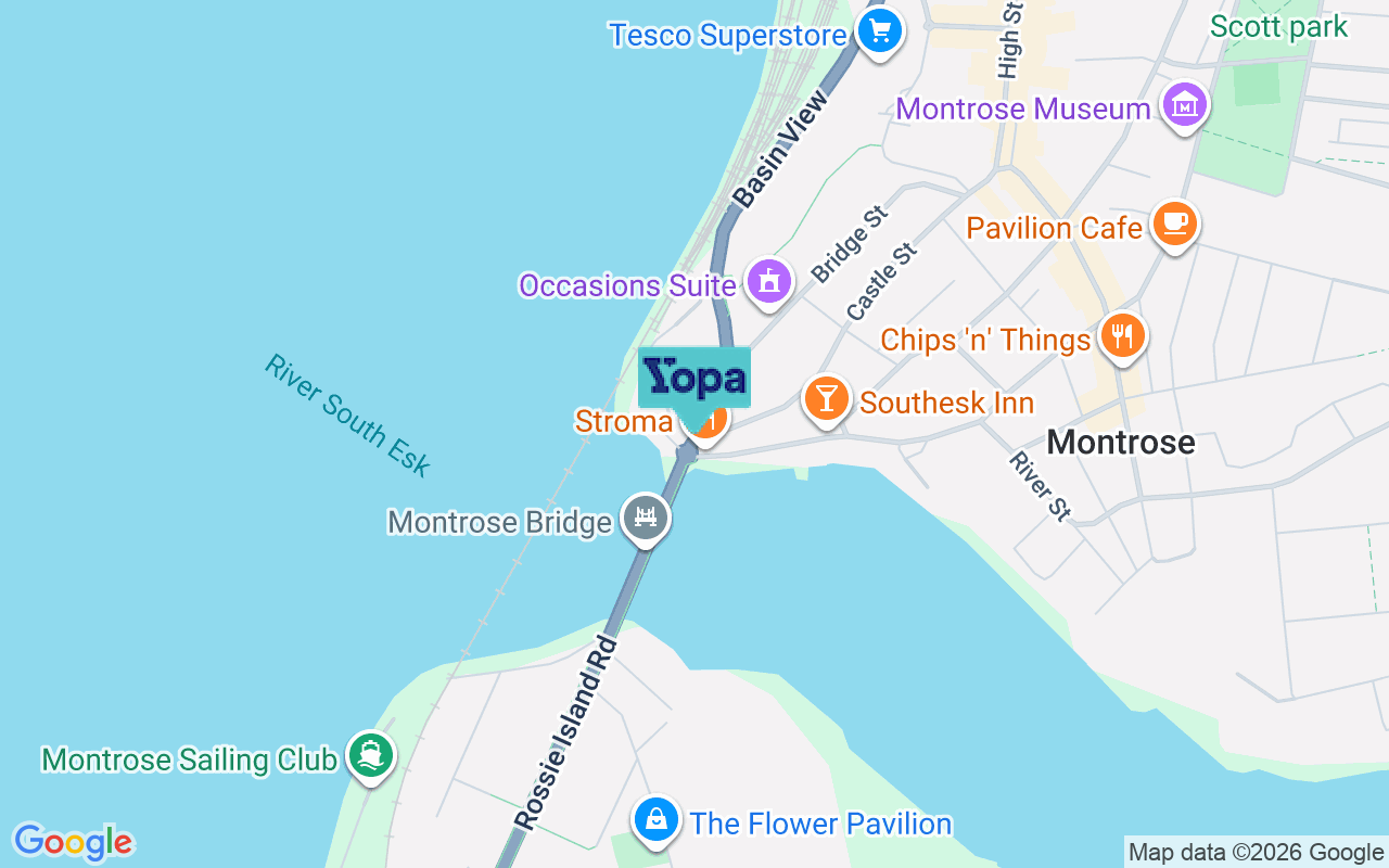 Map showing the location of DD10 8BA
