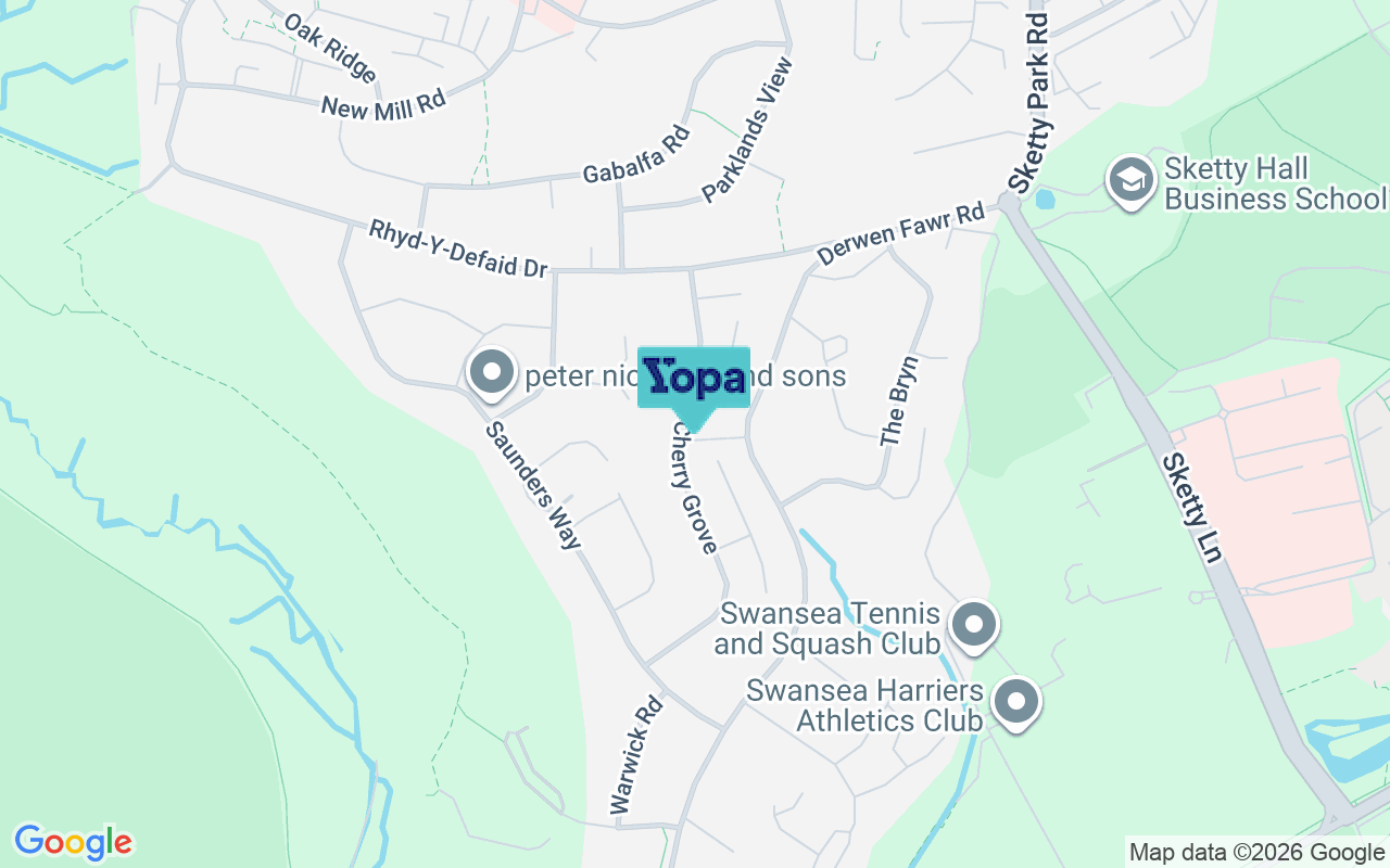 Map showing the location of SA2 8AT