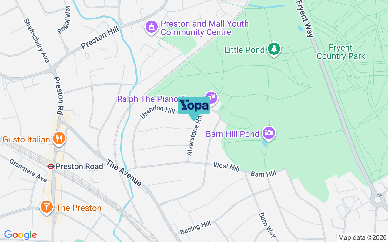 Map showing the location of HA9 9SE