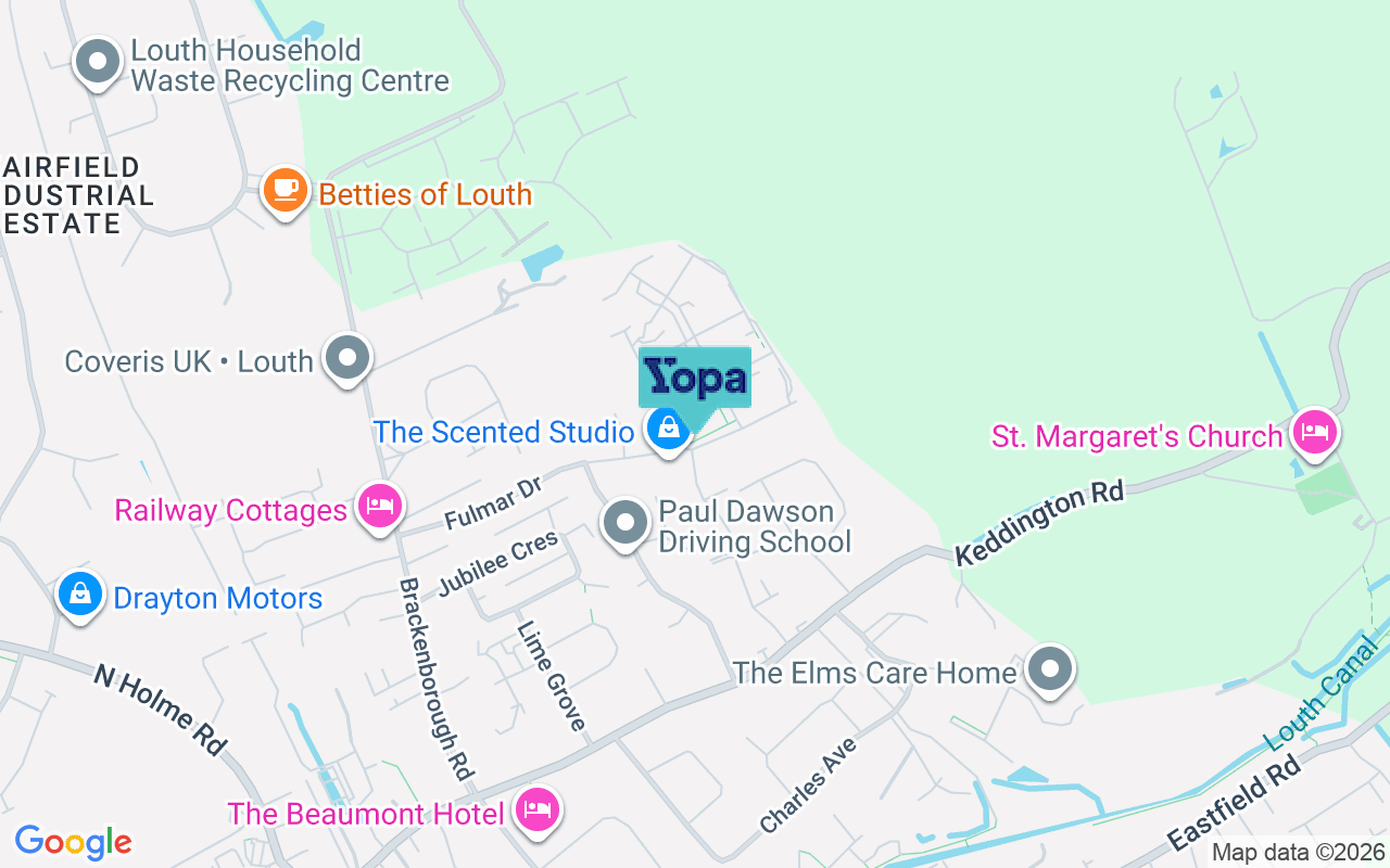 Map showing the location of LN11 0ZE