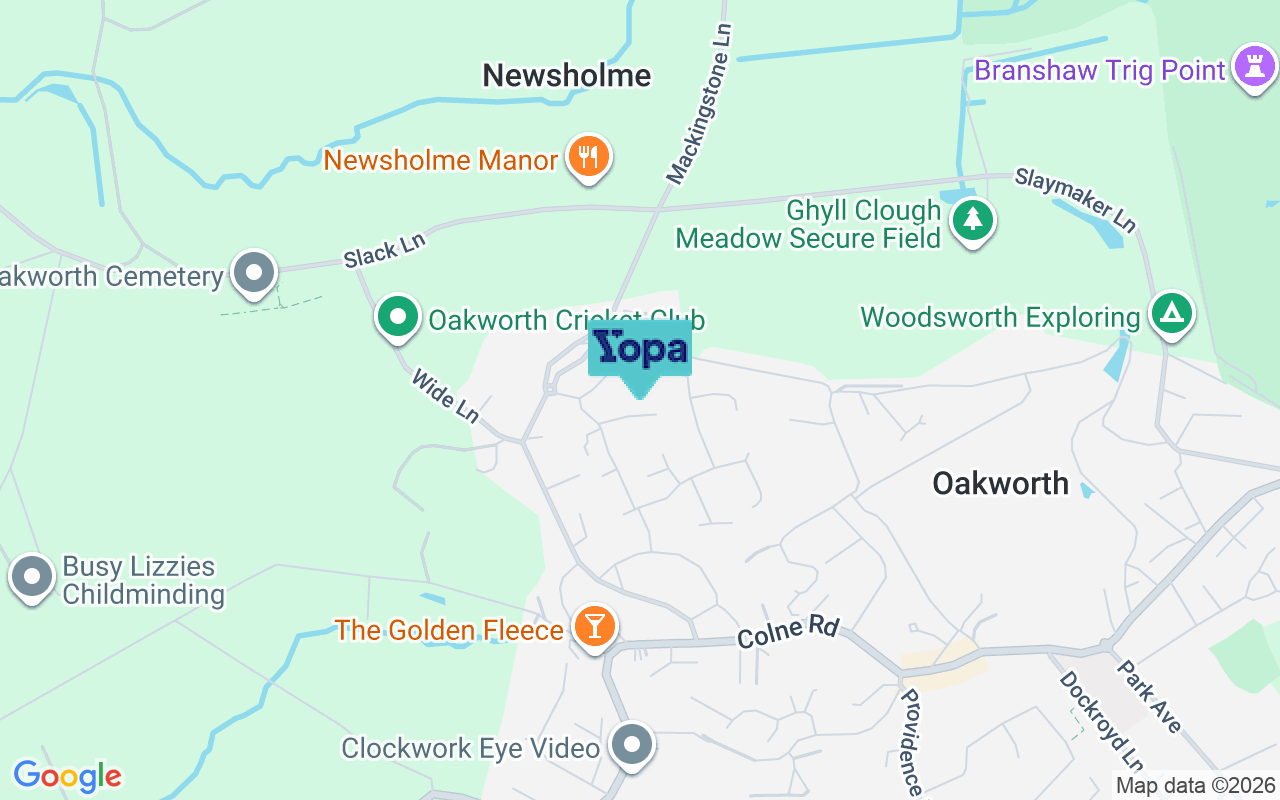 Map showing the location of BD22 7SB
