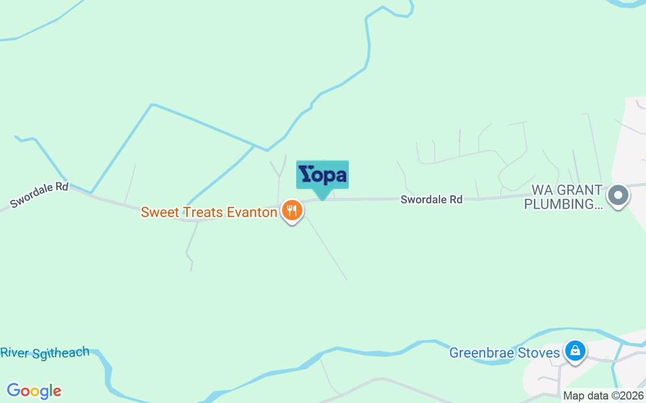Map showing the location of IV16 9UZ