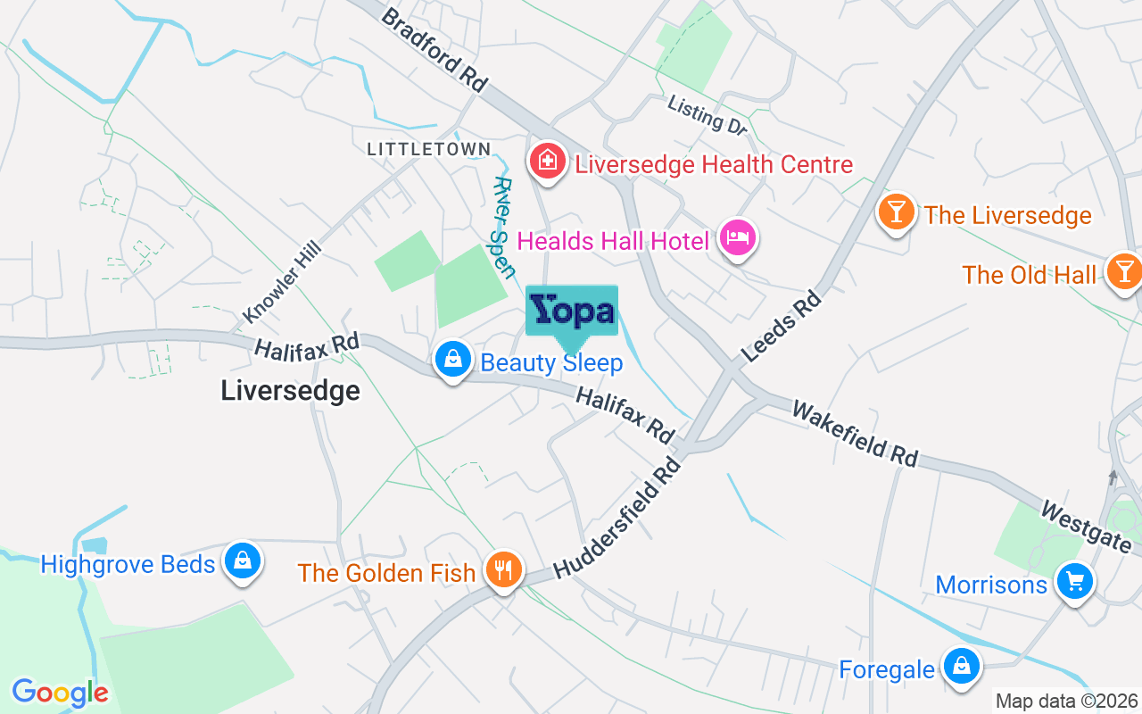Map showing the location of WF15 6JZ
