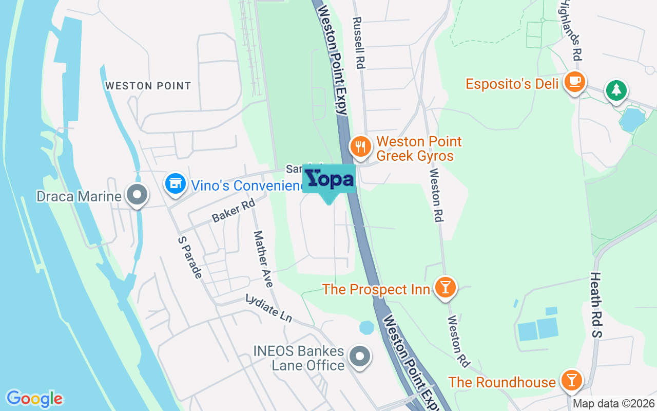 Map showing the location of WA7 4EG