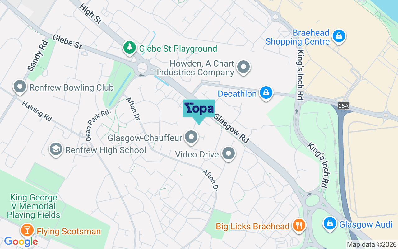 Map showing the location of PA4 0US