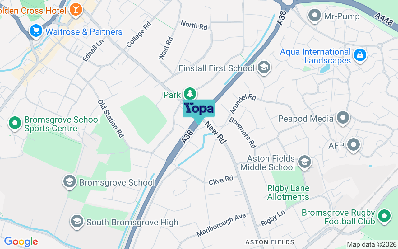 Map showing the location of B60 2JY