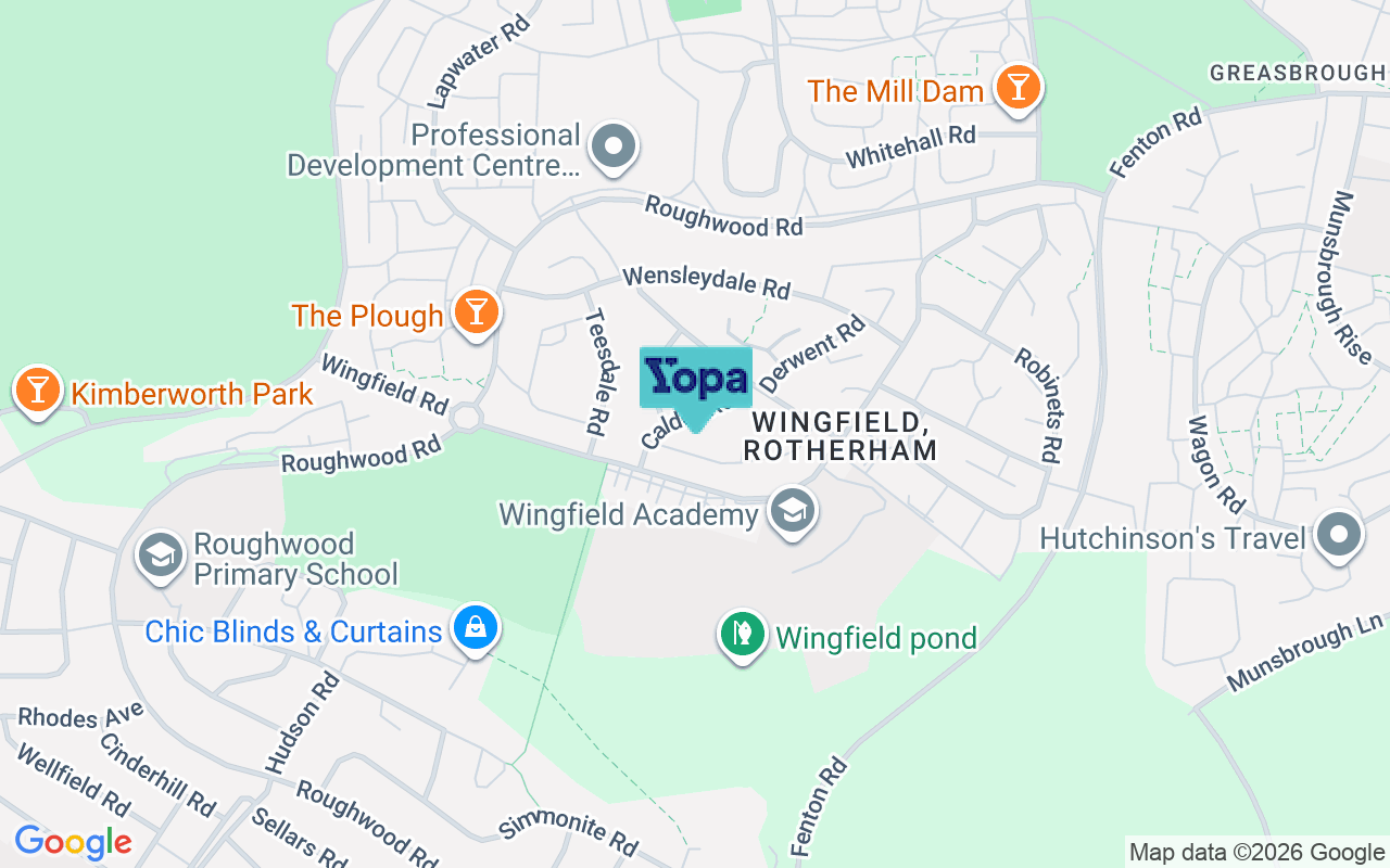 Map showing the location of S61 4BJ