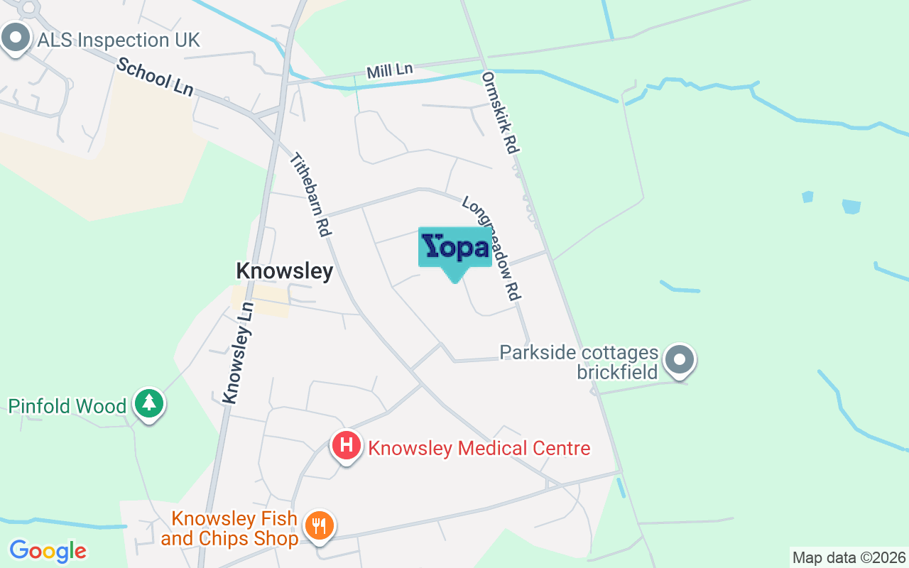 Map showing the location of L34 0HZ