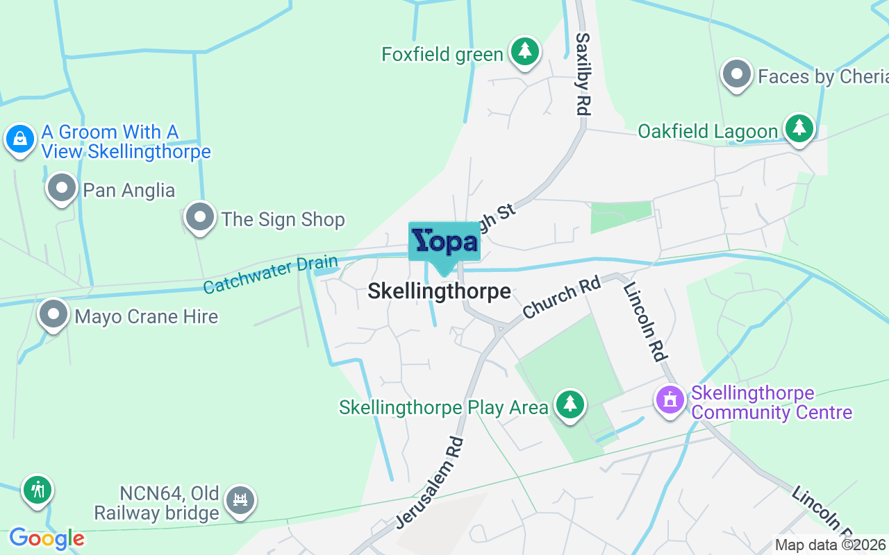 Map showing the location of LN6 5TR