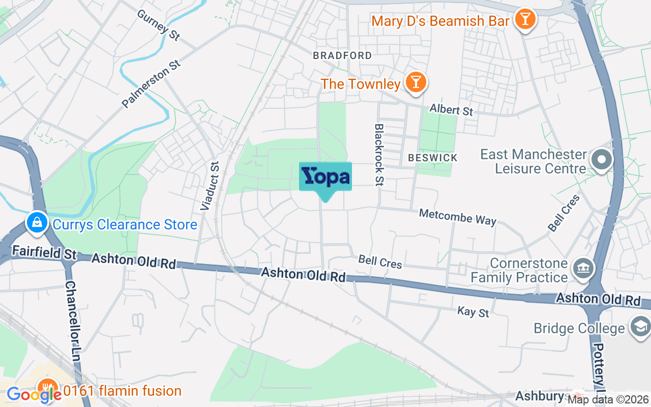 Map showing the location of M11 3NP