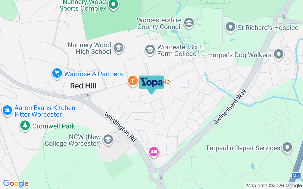 Map showing the location of WR5 2FE