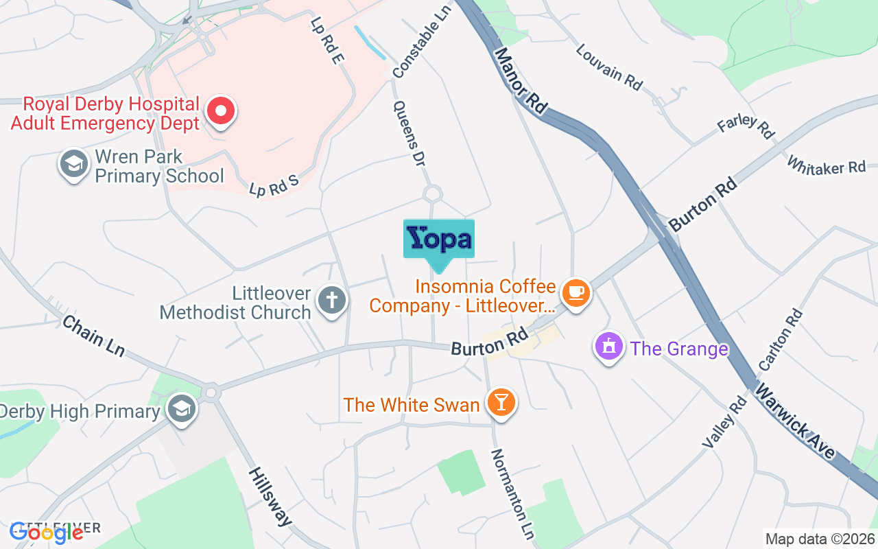 Map showing the location of DE23 6DR