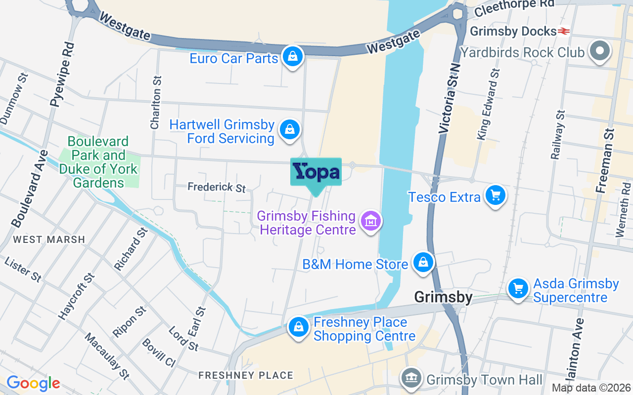 Map showing the location of DN31 1RN