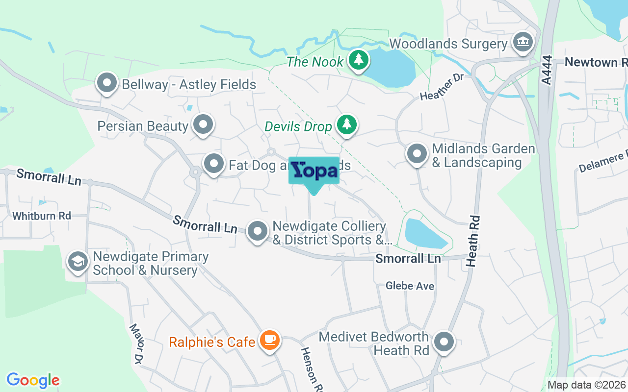 Map showing the location of CV12 0GL