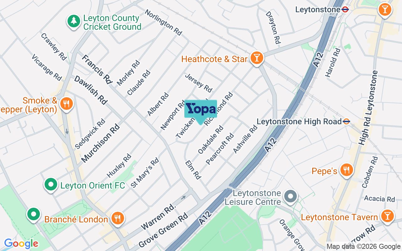 Map showing the location of E11 4BS