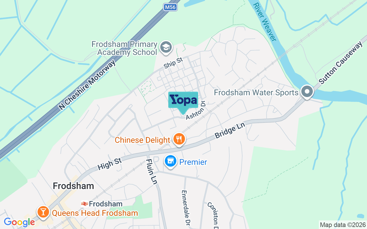 Map showing the location of WA6 7PT