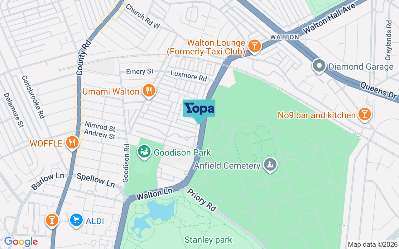 Map showing the location of L4 5RJ