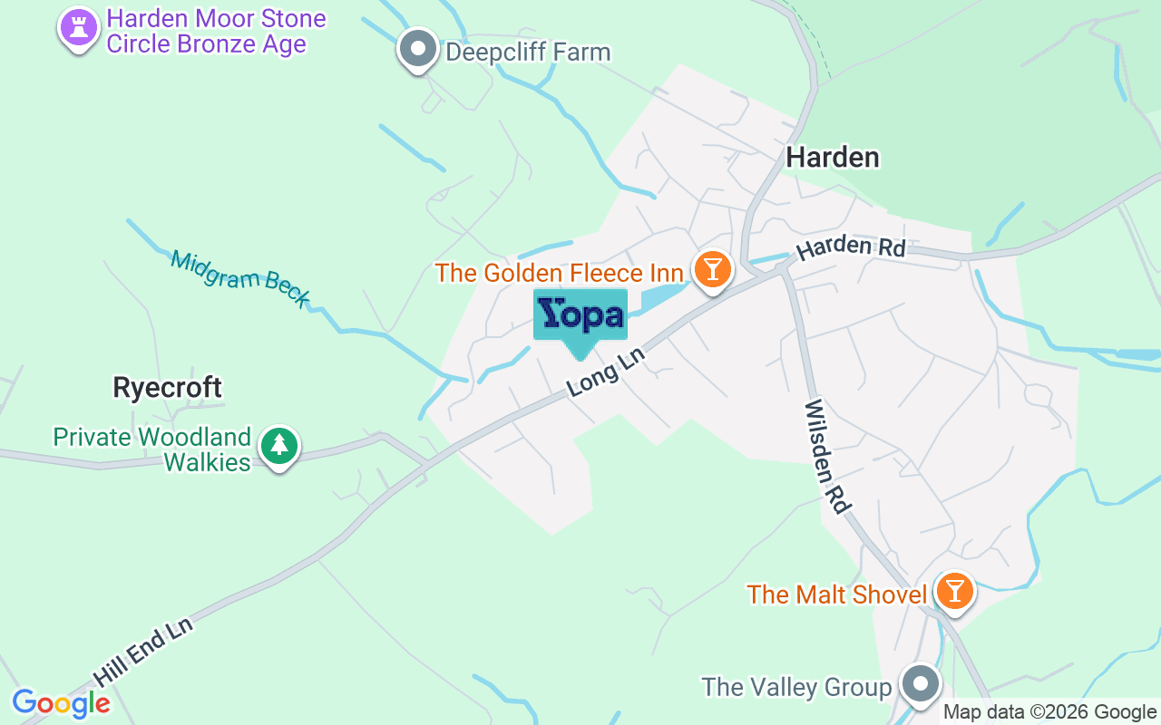Map showing the location of BD16 1BY