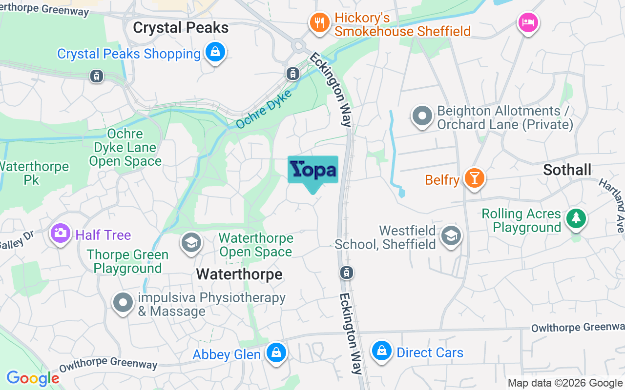 Map showing the location of S20 7LX