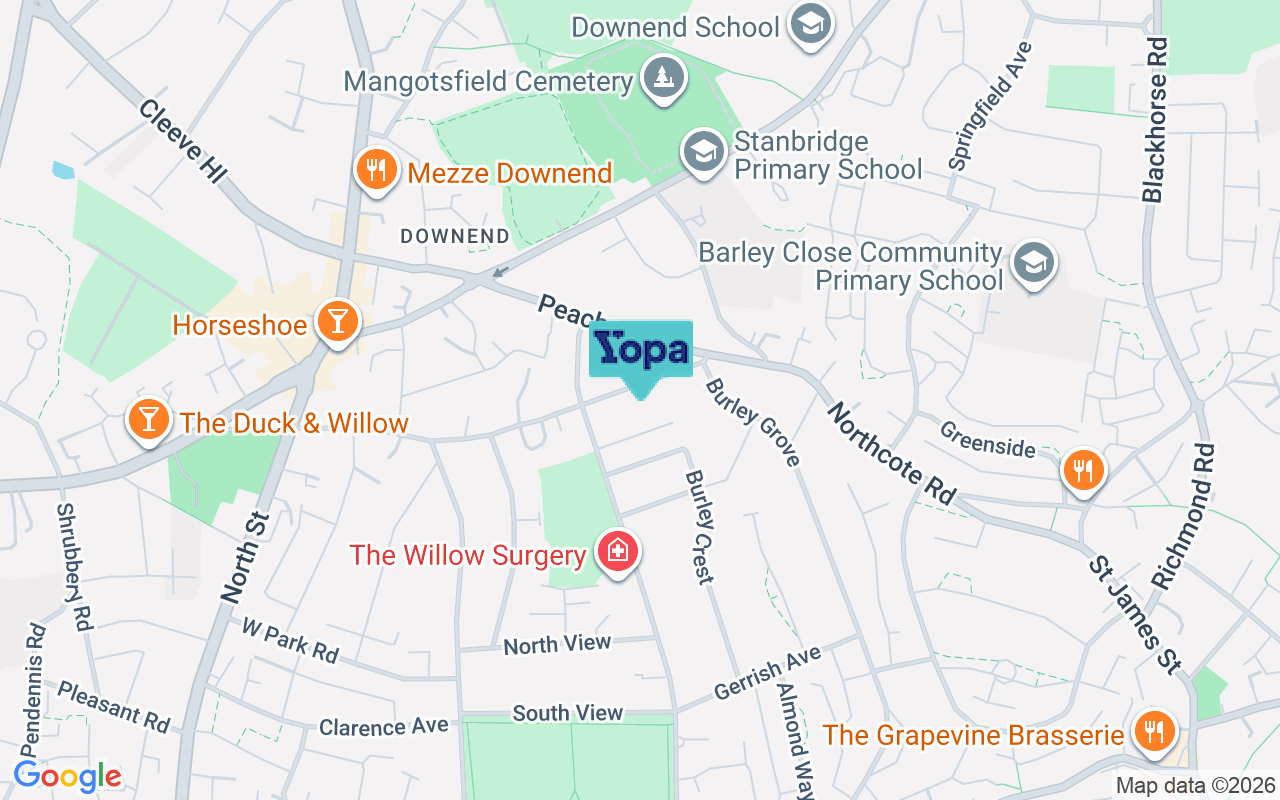 Map showing the location of BS16 5RP