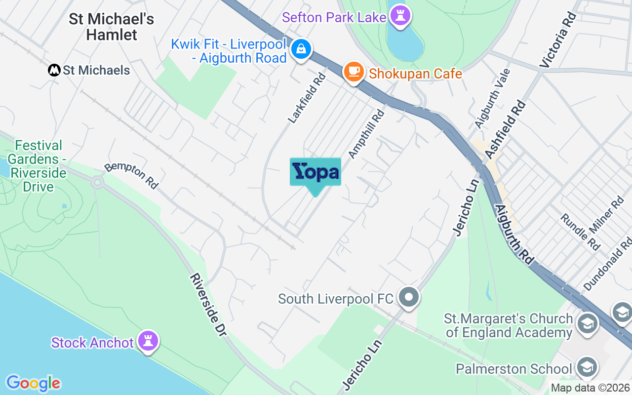 Map showing the location of L17 9QP