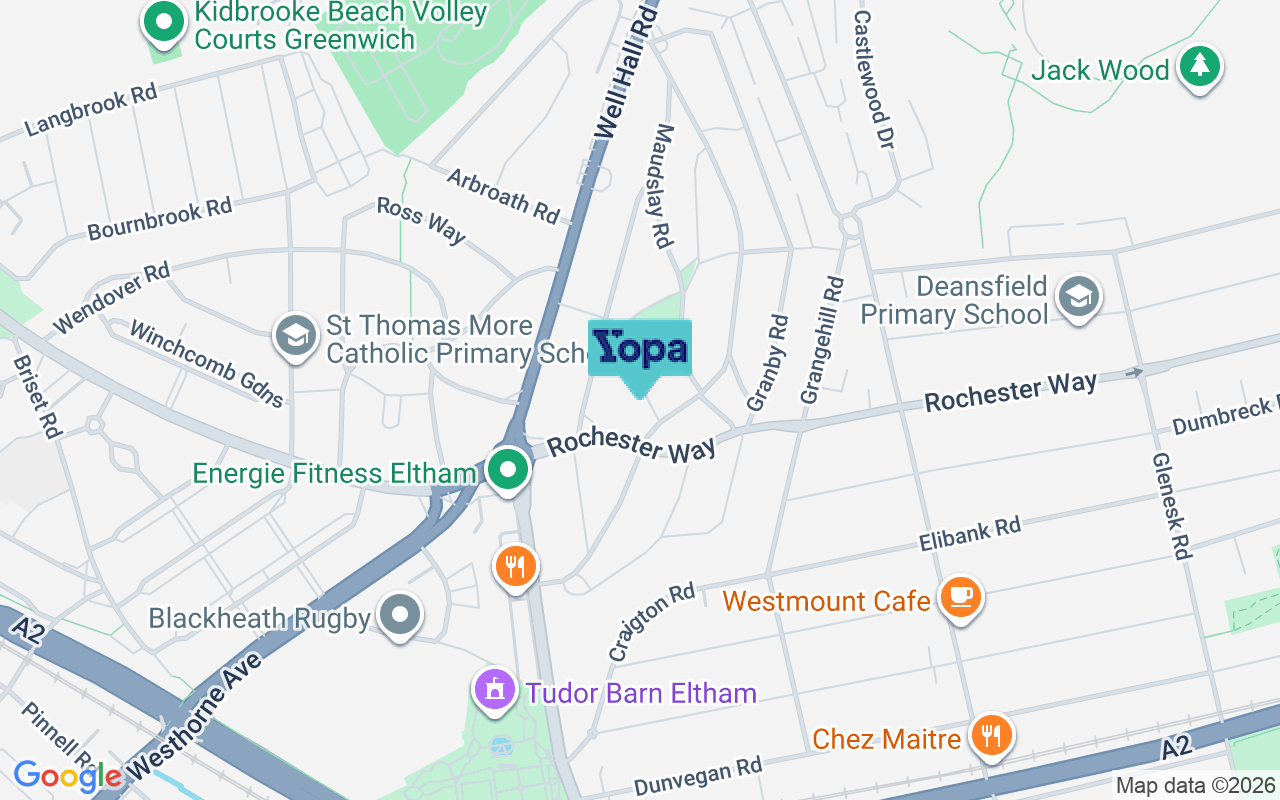 Map showing the location of SE9 1LB