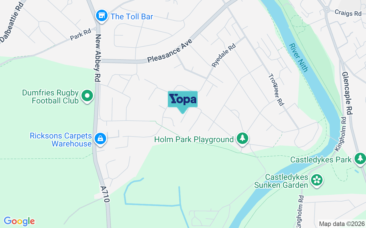 Map showing the location of DG2 7BF