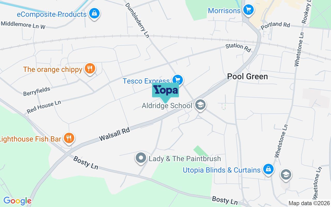 Map showing the location of WS9 0JP