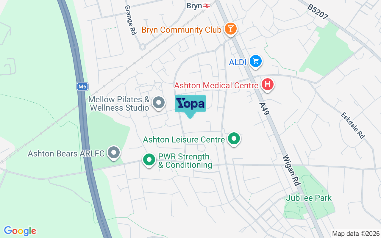 Map showing the location of WN4 9UX