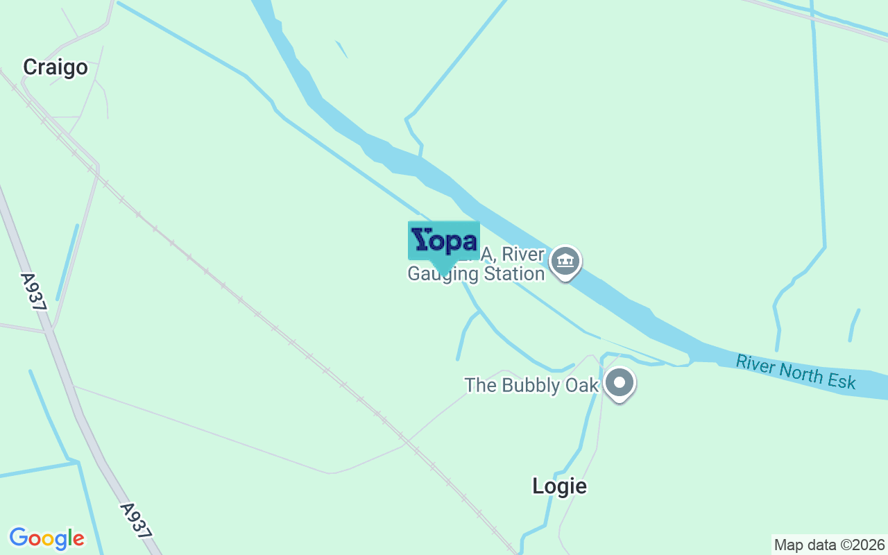 Map showing the location of DD10 9LD
