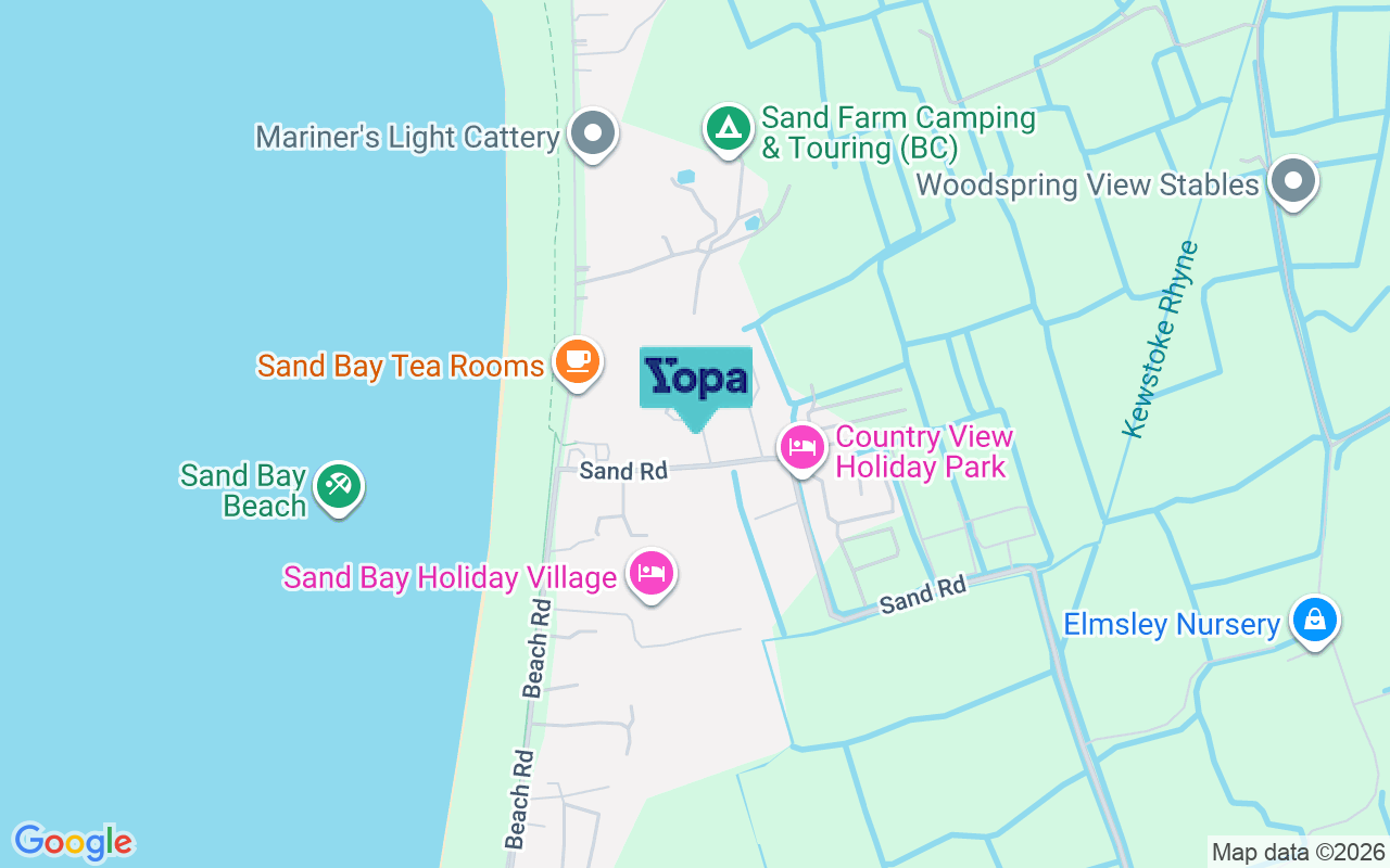 Map showing the location of BS22 9UL