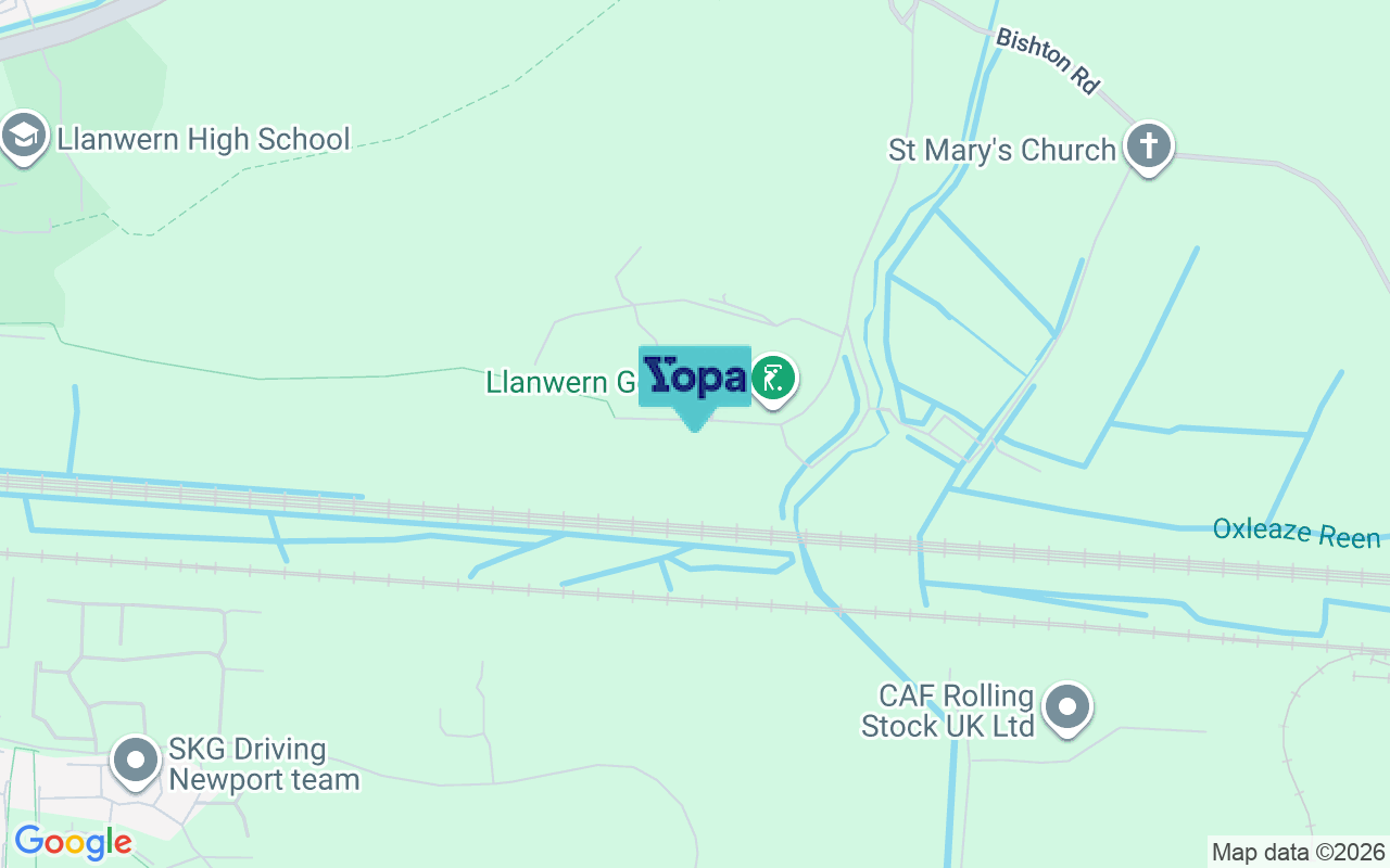 Map showing the location of NP18 2DY