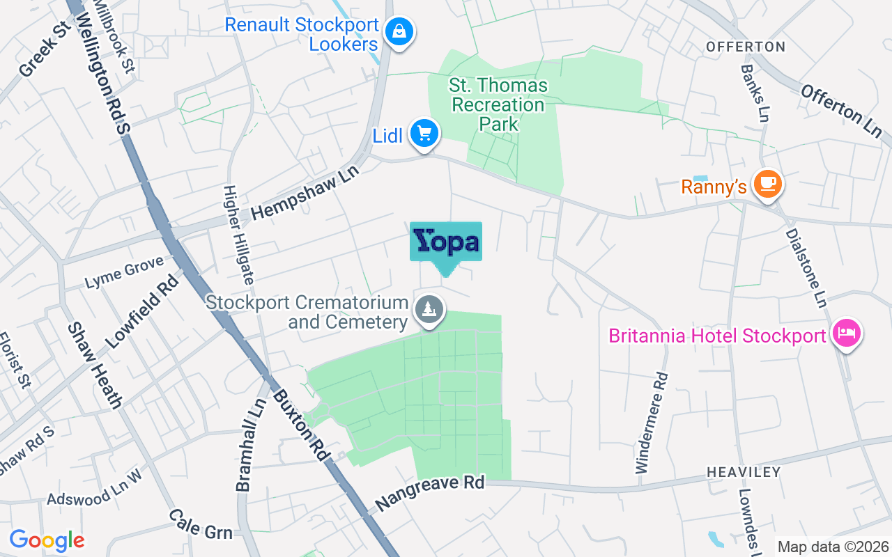Map showing the location of SK1 3FS