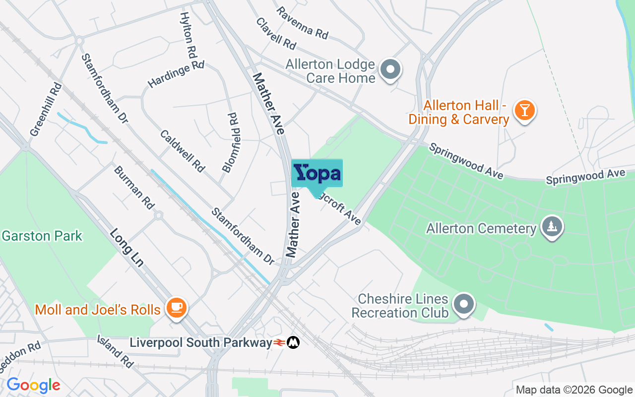 Map showing the location of L19 4TB