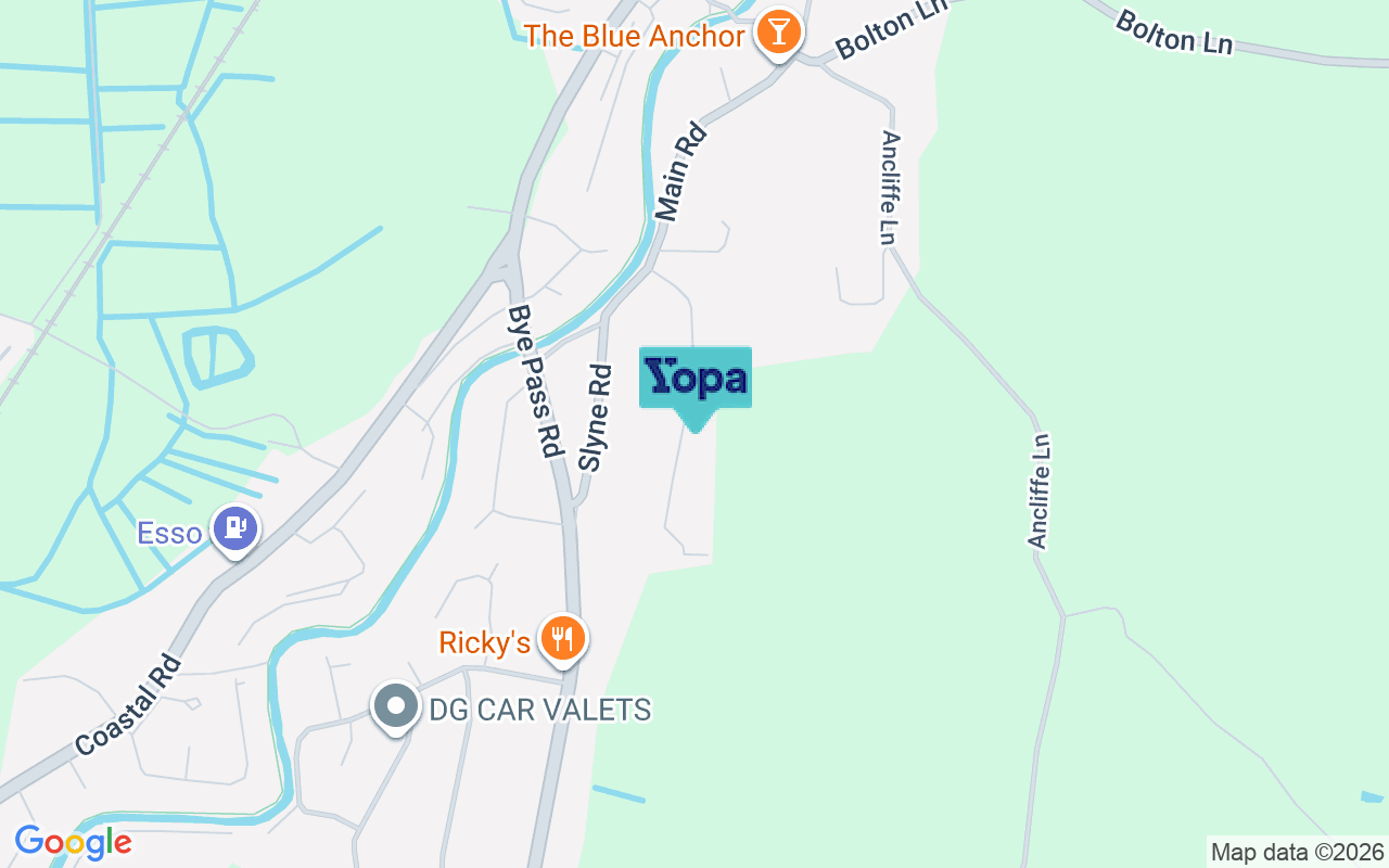 Map showing the location of LA5 8DY