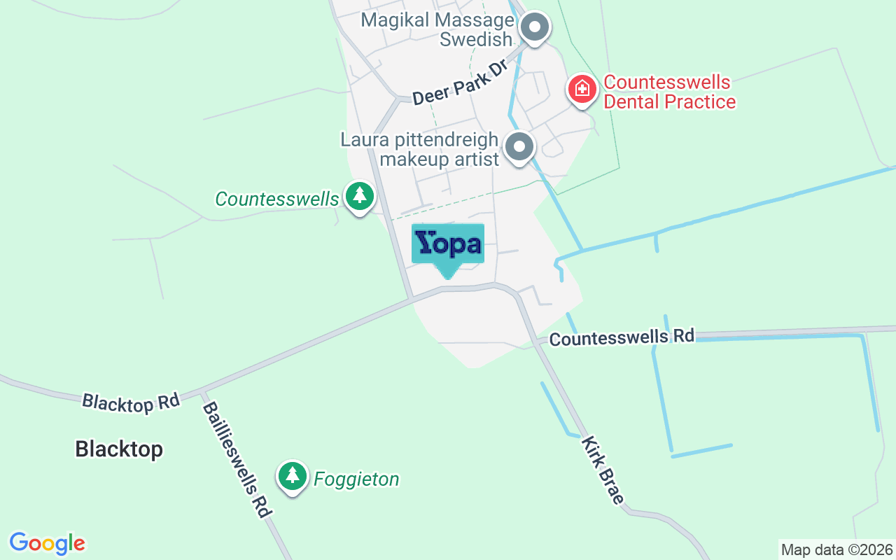 Map showing the location of AB15 8GG