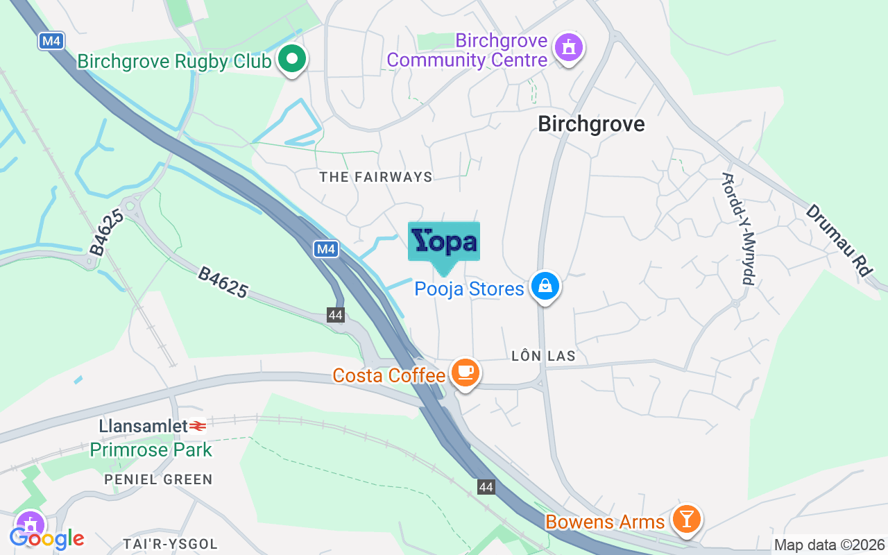 Map showing the location of SA7 9PE