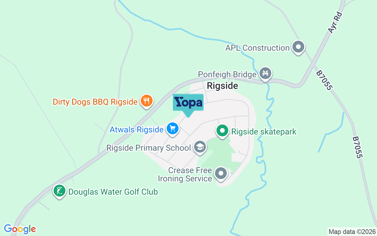 Map showing the location of ML11 9LT