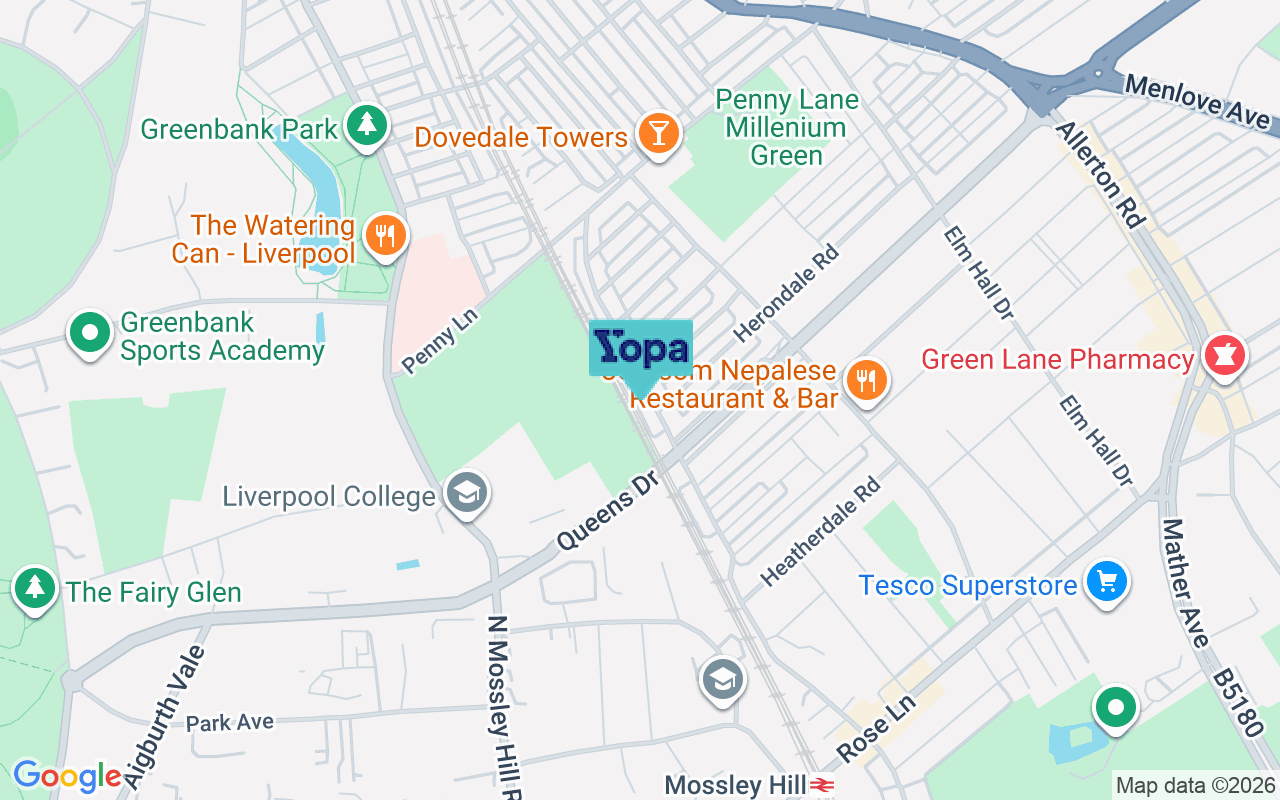 Map showing the location of L18 1JS
