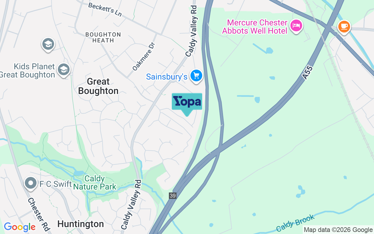 Map showing the location of CH3 5YF