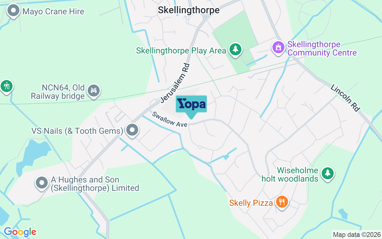 Map showing the location of LN6 5XJ
