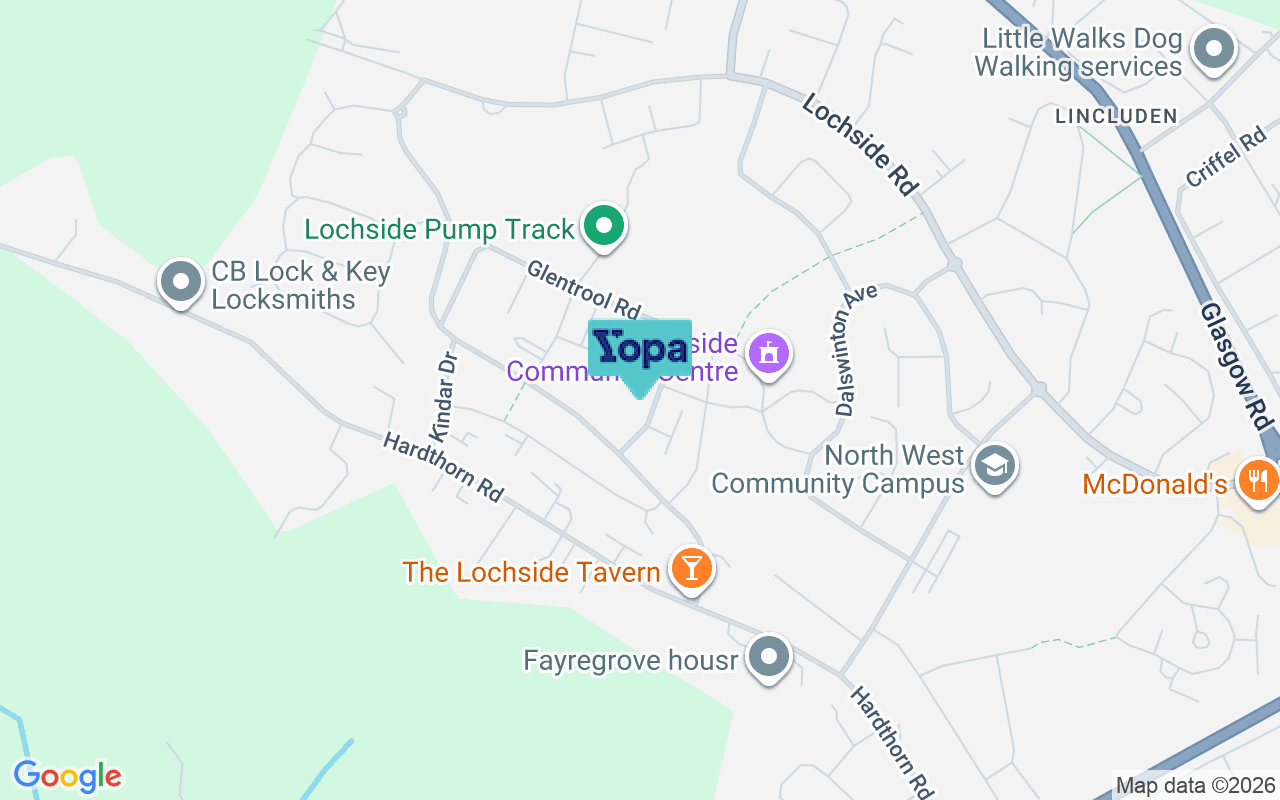 Map showing the location of DG2 9QJ