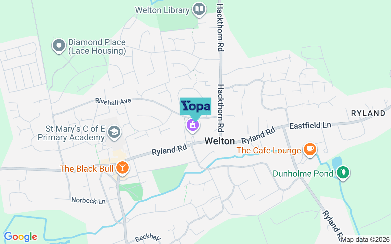 Map showing the location of LN2 3NR