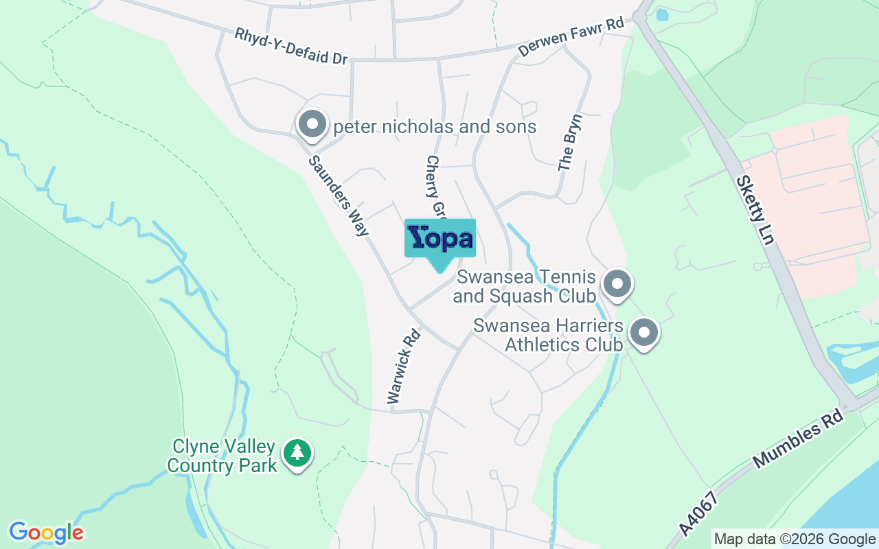 Map showing the location of SA2 8AX