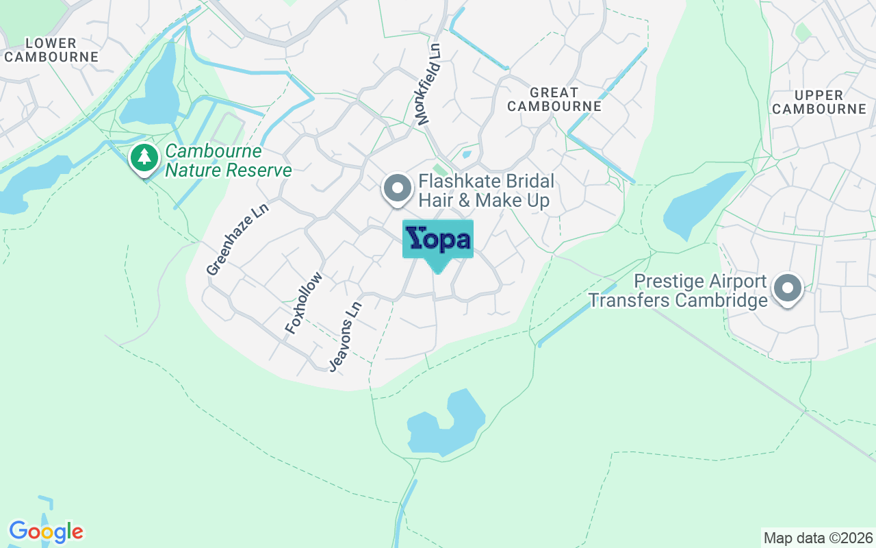 Map showing the location of CB23 5DU