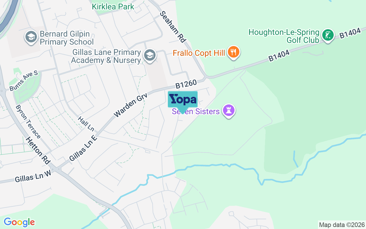Map showing the location of DH5 8JE