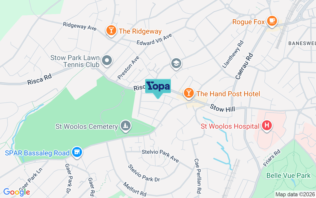 Map showing the location of NP20 3EE