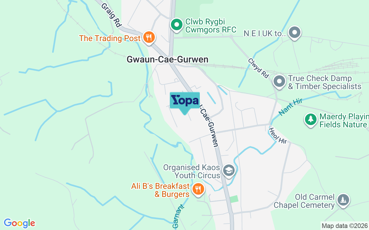 Map showing the location of SA18 1HF