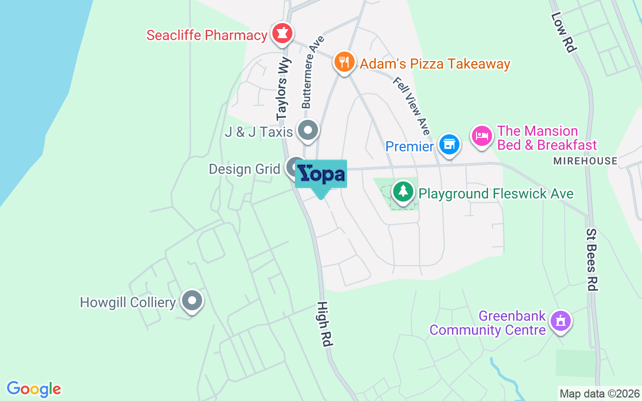 Map showing the location of CA28 9LQ